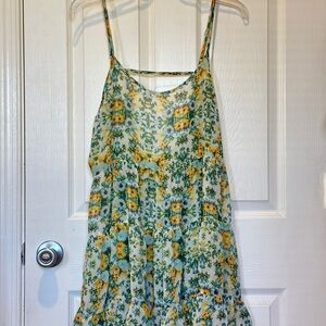 Floral Spaghetti Strap Dress